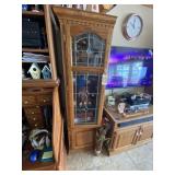 Pair Matching Wood Cabinets w/TV Stand Pair Matching Wood Cabinets w/TV Stand