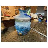 Wyland Studios Cookie Jar w/Lid Ocean Motif Wyland Studios Cookie Jar w/Lid Ocean Motif