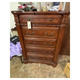 Wood 5-Drawer Chest of Drawers Wood 5-Drawer Chest of Drawers