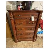 Wood 5-Drawer Chest of Drawers Wood 5-Drawer Chest of Drawers