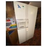 GE Side by Side Refrigerator-Almond