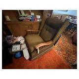 Rocker Recliner w/Green Fabric Upholstery Rocker Recliner w/Green Fabric Upholstery