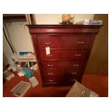 Cherry 5-Drawer Chest 39"L x 20"W x 52-1/2"H Cherry 5-Drawer Chest 39"L x 20"W x 52-1/2"H