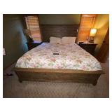 Kincaid King Size Bed w/3-Layer Memory Foam