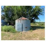 Co-op Grain Bin 15ft Round 8ft H at Roofline Co-op Grain Bin 15ft Round 8ft H at Roofline