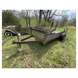 Bumper Pull Single Axle Trailer 12ft L x 4-1/2ft W