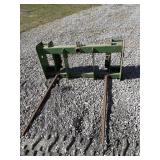 Hay spear for John Deere loader