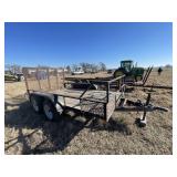 Bumper Pull 2-Axle Trailer w/Drop Down Gate