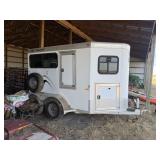 CM Aluminum 2 Horse Straight Load Trailer