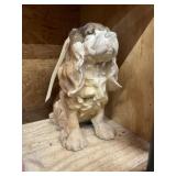 Dog yard statue