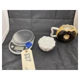 Donut Coffee Cup, Digital Scale & Trinket Box