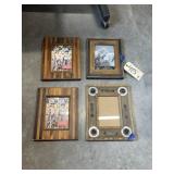 4 asstd. Picture frames