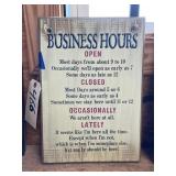 Wood sign 10x14