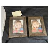 2 5x7 picture frames