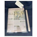 Framed Elsie The Cow Newspaper Story