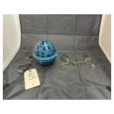 Cast Iron seahorse dï¿½cor & candle holder