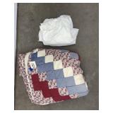 Hand stitched quilt & mattress pad