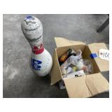 2 pcs. Bowling pin & asstd. Golf balls