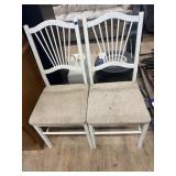 2 metal side chairs