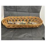 Wicker Basket w/ assorted Watches & more