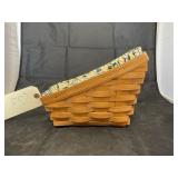 Longaberger Basket w/Liner & Plastic Liner