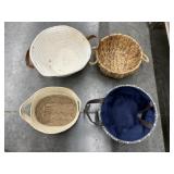 Stack of asstd. Woven baskets