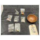 Small bowl w/ asstd. Jewelry