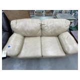 Leather Love Seat 64"L