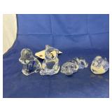 3 - Lead Crystal Bear Figurines & Bear Figurine