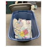 Kitchen Towels - Doilies & More in Plastic Bin