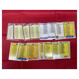 LOT OF EARLY 80S FLEER UNMARKED CHECKLIST CARDS