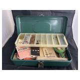 Victor Metal Fishing Box w/Contents
