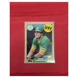 ROOKIE CUP CARD 1987 TOPPS JOSE CANSECO