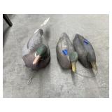 3 Pcs - Duck Decoys - Cabelas - Plastic & Rubber