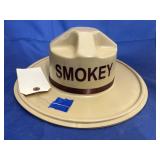 3 Pcs - Plastic Smokey the Bear Hats & Bottle