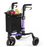 Ambliss 3-Wheel Rollator Walker With 10" All Terr
