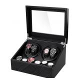 Watch Winder For Automatic Watches- 4 Holders, 6 E