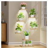Indoor Plant Stand with Grow Lights, 7 Tiered Plan