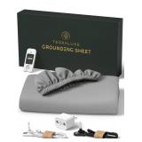 Grounding Fitted Sheets- Queen, Grey, Deep Pockets