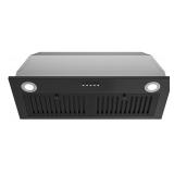 Firegas 30" Black Range Hood Insert, 600CFM Ducte