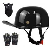 Baseball Cap Shaped Motorcycle Helmet, Half Helmet