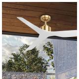 Altitude Skylark 52" Matte Champagne with White M