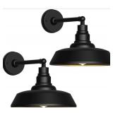 2 Pack 12" Outdoor Gooseneck Barn Lights- Farmhou