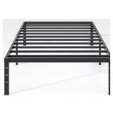 Metal Platform Bed Frame, 18" Tall, Twin Size, Bl