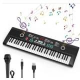 61 Keys Keyboard Piano, Electronic with Built in S