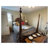 4-Post Bed 60" Mattress/Box Spring/Headboard