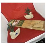 3 Pc Shelf & Wooden Wall Hanging