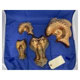 4 - Copper Jello Molds