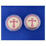 2 Foreign Coins