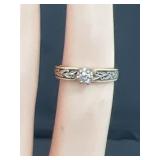 14K dia ring 2.5 gr